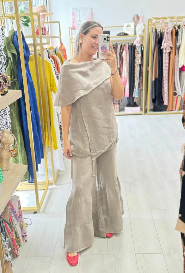 Women's Fashion Casual Loose Sleeveless Suit Apricot - Shop at LoveMi