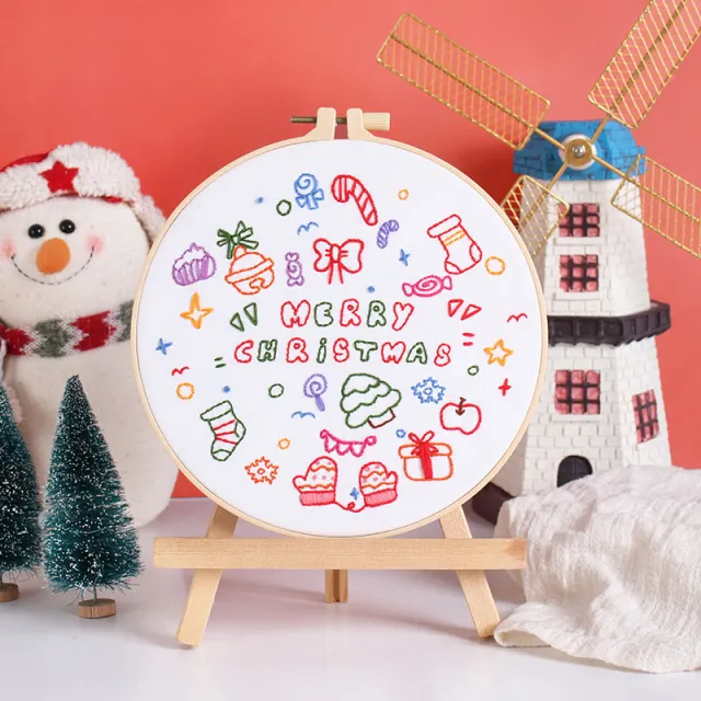 Handmade Embroidery Diy Material Package Three dimensional Cx1159 New Merry Christmas 2 - Shop at LoveMi