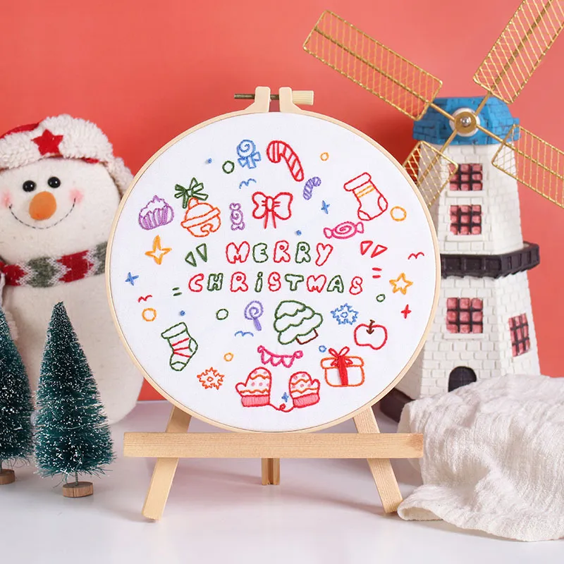 Handmade Embroidery Diy Material Package Three-dimensional - Cx1159 New Merry Christmas 2