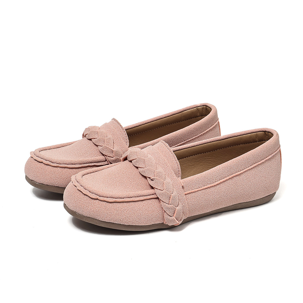 Faux Suede Low-Top Loafers