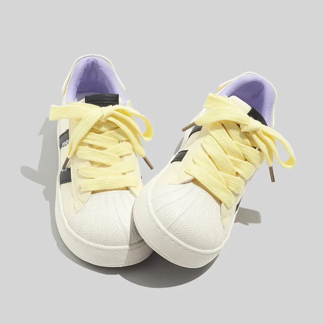 New Sports Casual Shoes Fashionable Versatile Board Shoes Yellow - Shop at LoveMi