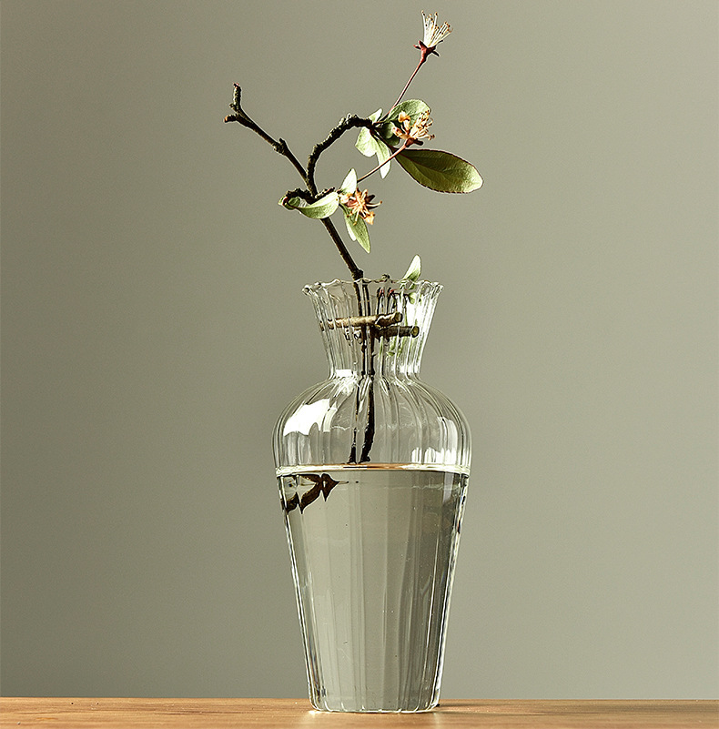 Title 6, Glass Vase Transparent Ornaments Decorative Flo...