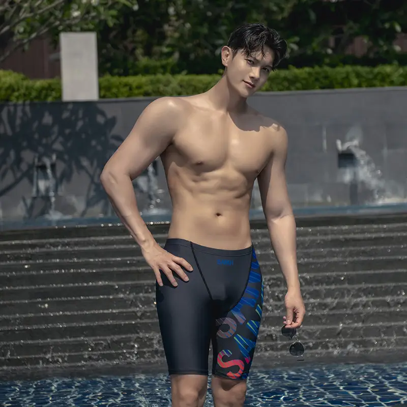 New Hot Spring Plus Size Men's Swimming Trunks