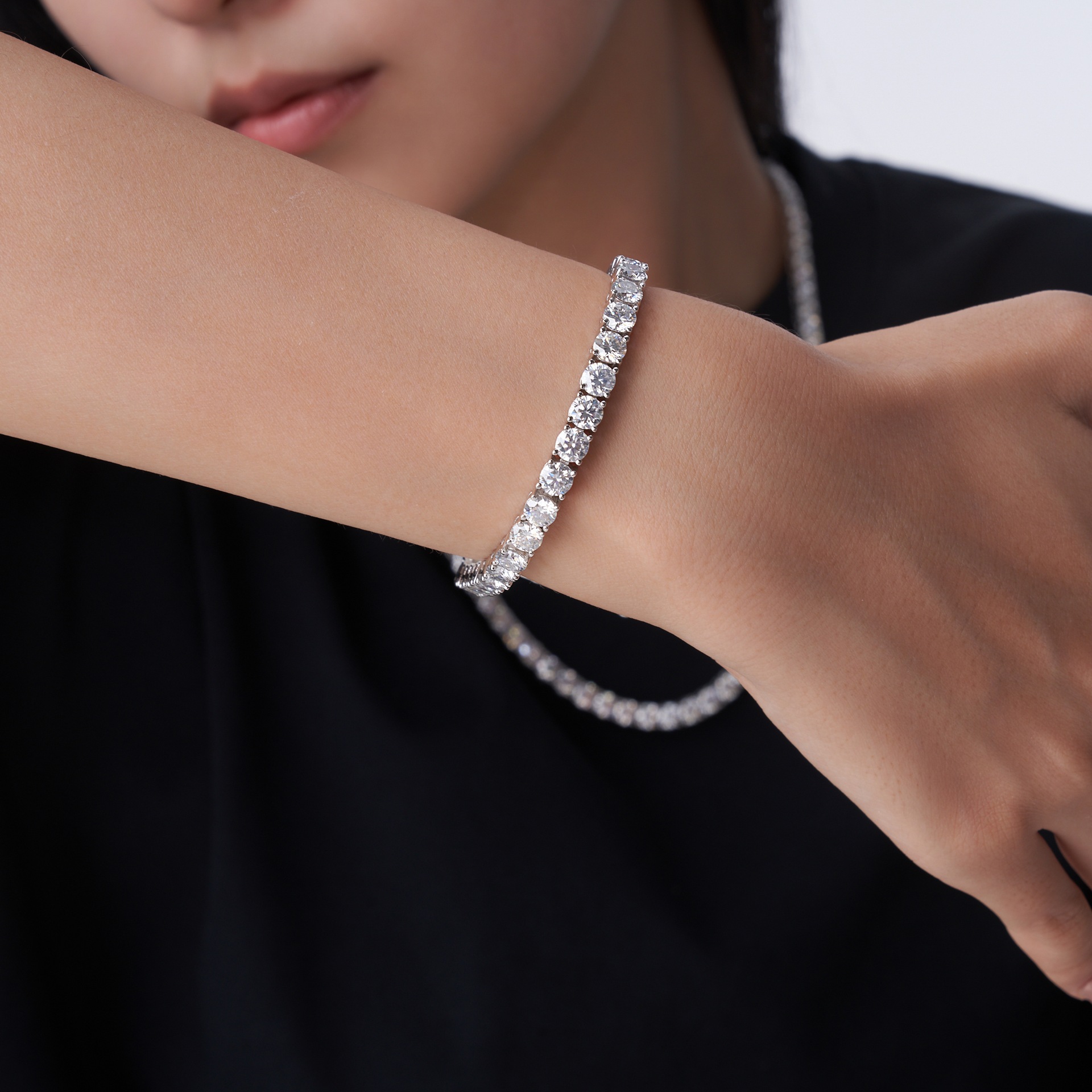 Mozanite Tennis Bracelet For Women
