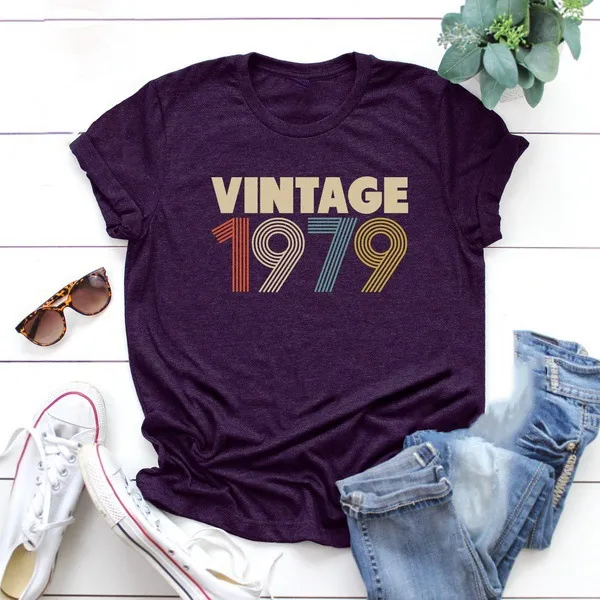 Cross border T shirt Independent Station Women's Short Sleeve Purple - Shop at LoveMi