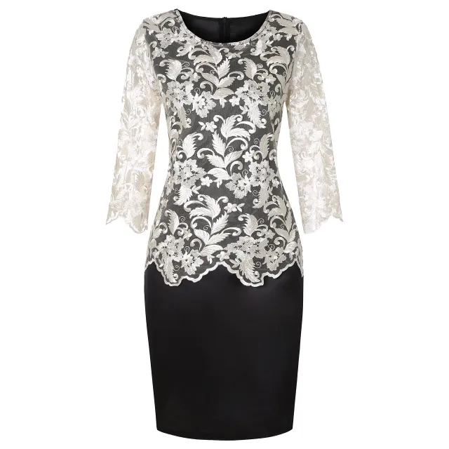 Women's Top Mid sleeve Dress Gown Silver - Shop at LoveMi