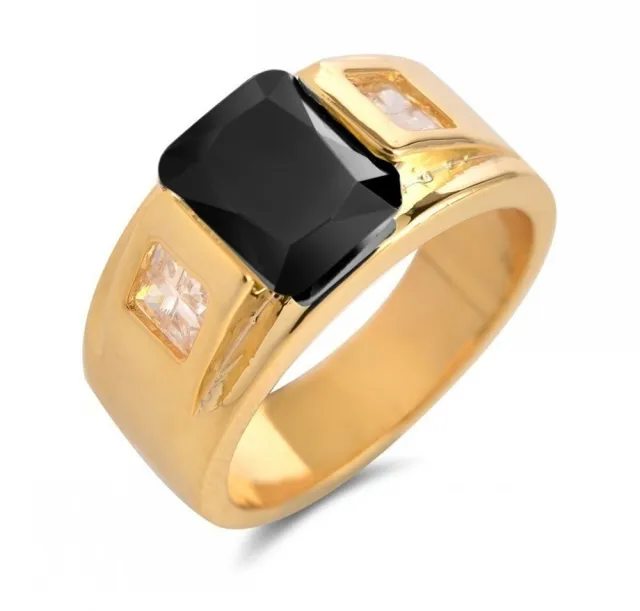 Gold Diamond Ring For Men Black Diamond - Shop at LoveMi
