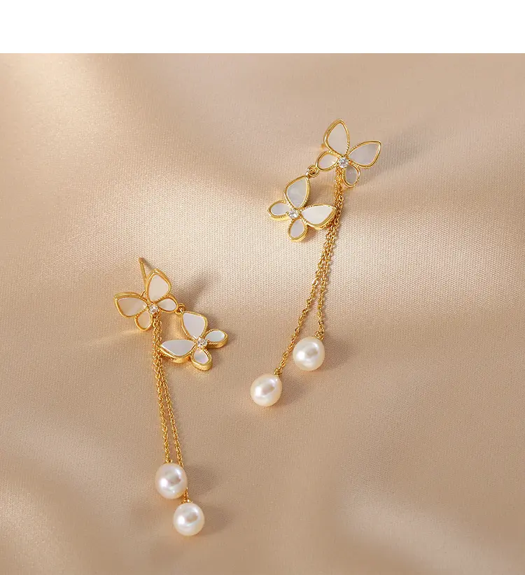 New Trendy Exquisite Sweet Butterfly Long Tassel