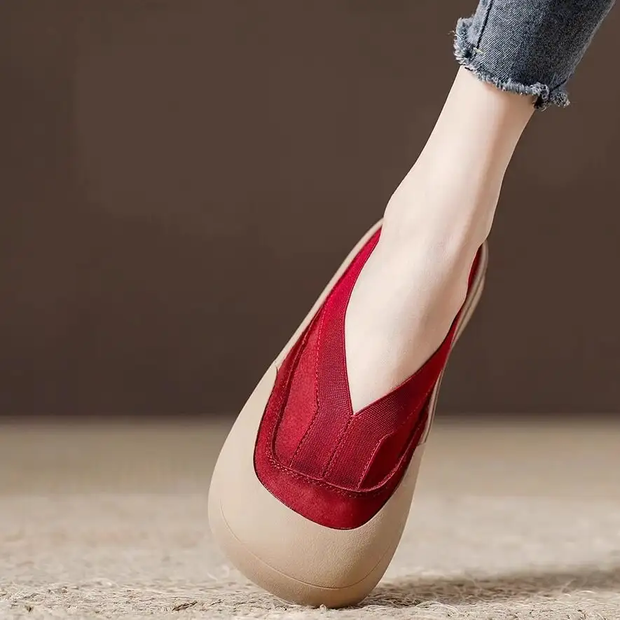Womens Retro Mori-style Artistic Low-cut Pumps