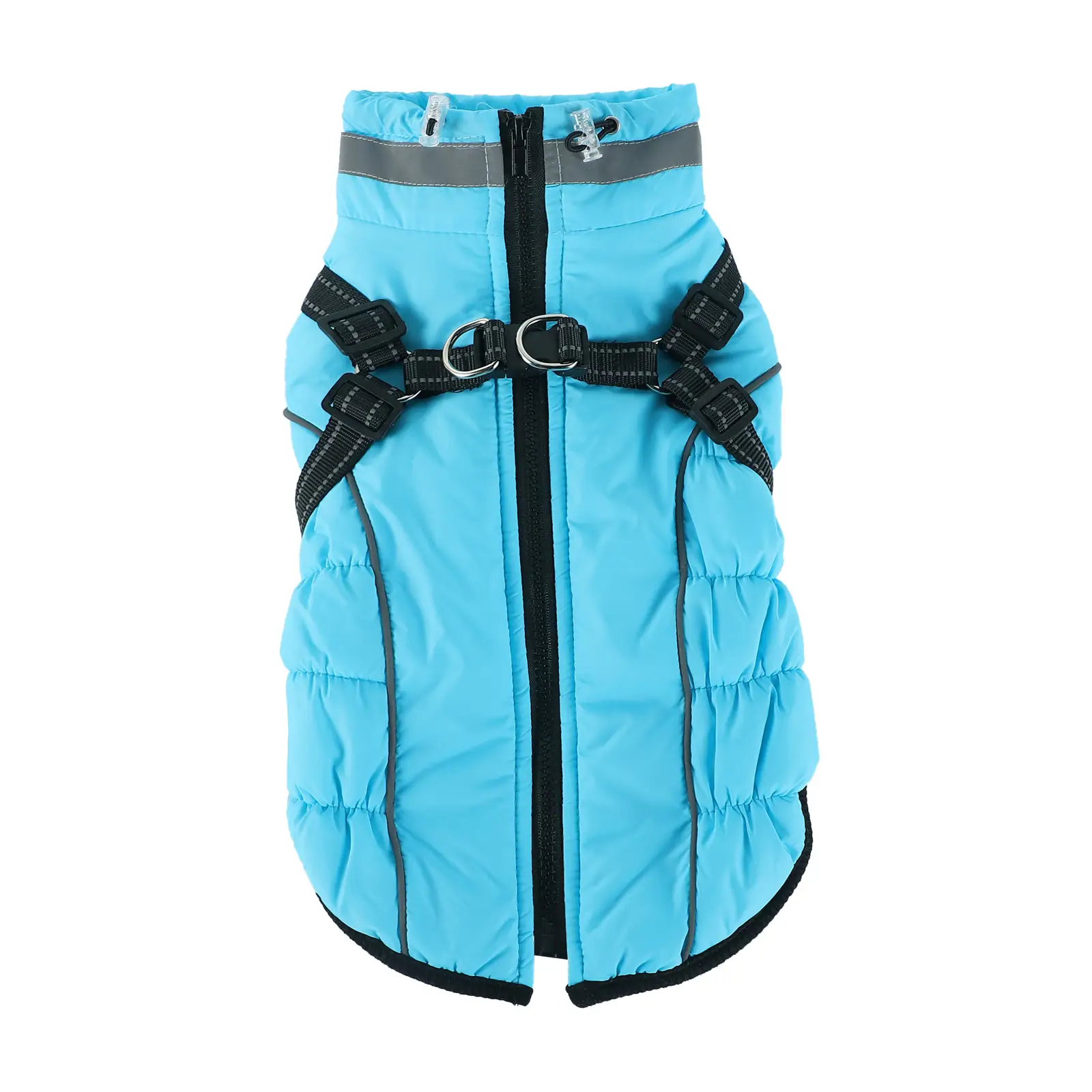 Warm Reflective Traction Coat Plus Fleece Waterproof Jacket