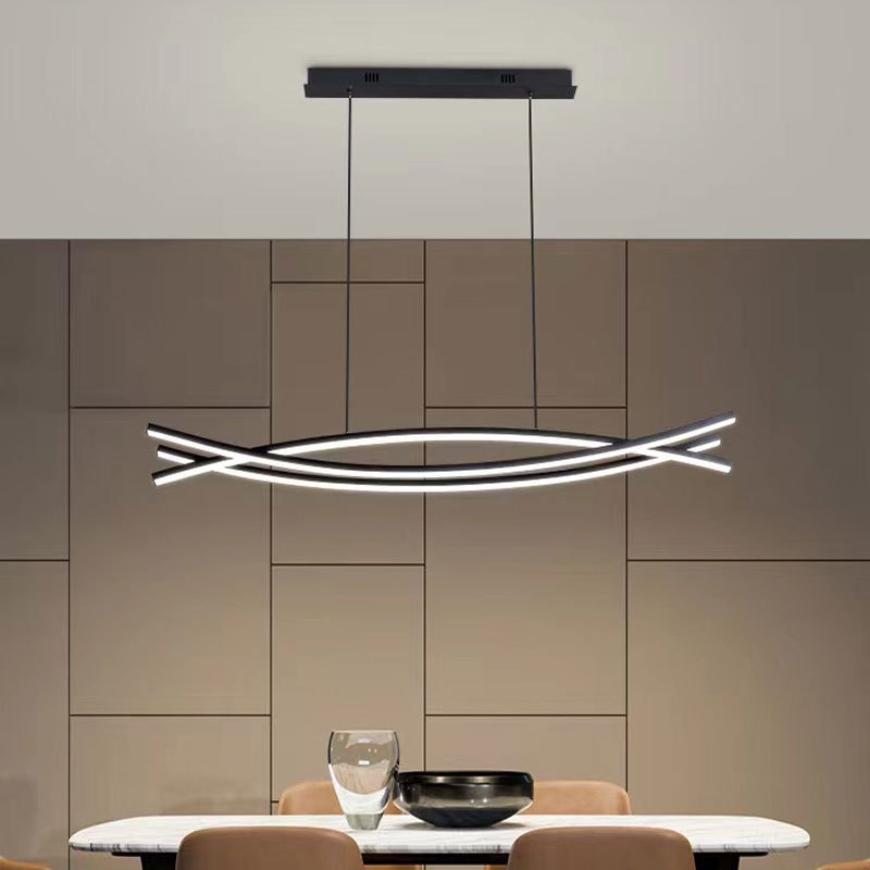 Black Nordic Three Long Chandelier Bar Table - Image 4
