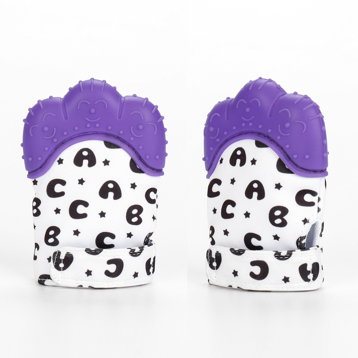 Anti-scratch Face Prevent Hand Sucking Biteable Silicone Molar Baby And Infant Gloves