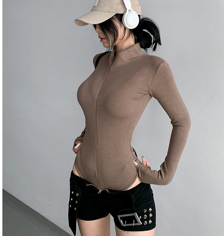 Title 11, Stand Collar T-shirt Female Autumn And Winter R...