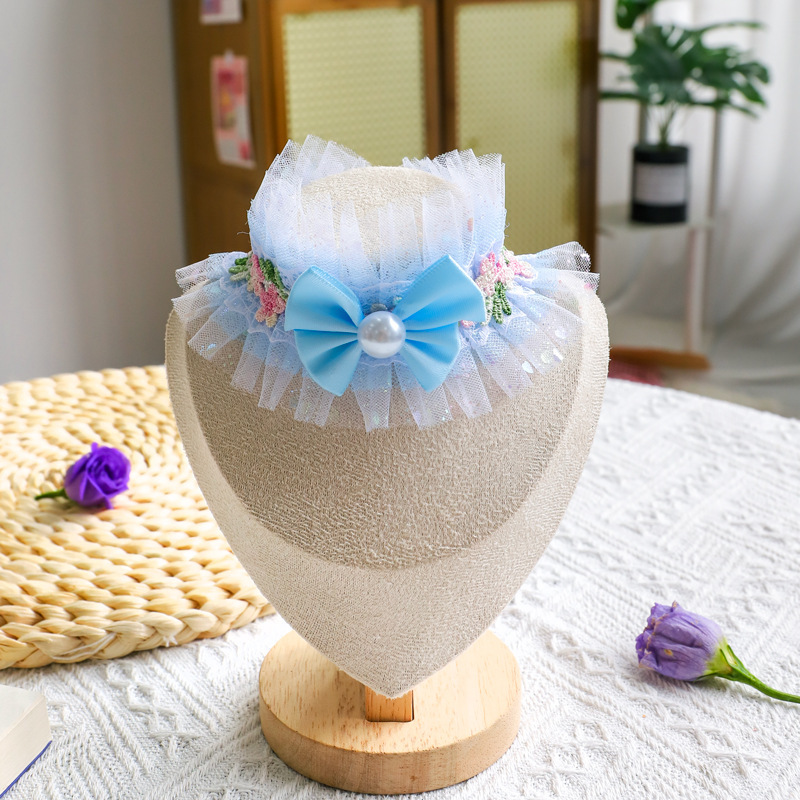 Lace Pom-Pom Pet Collar