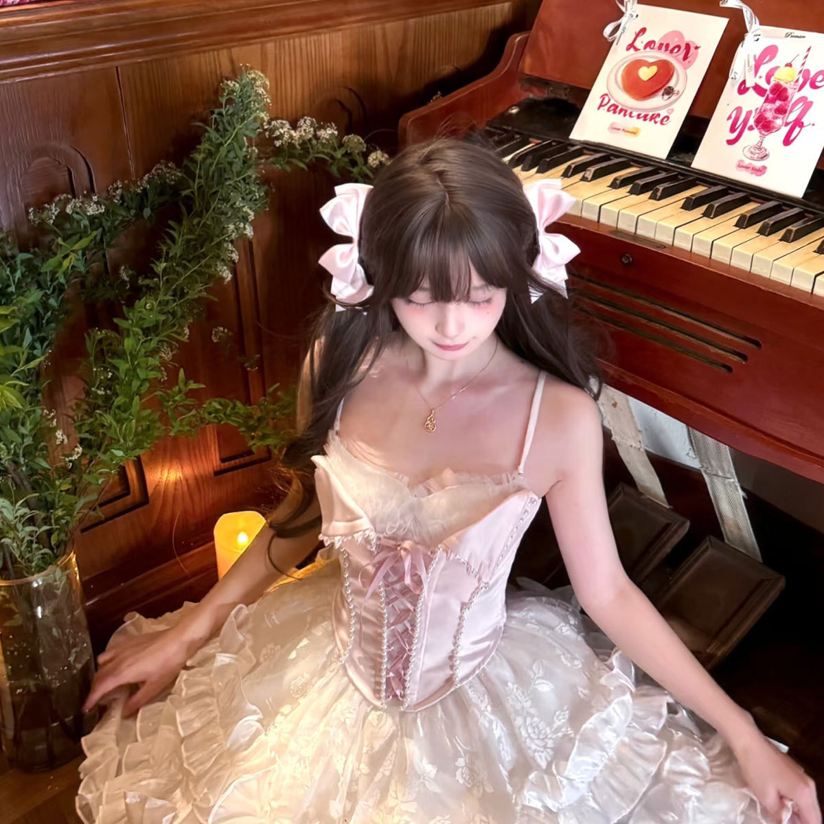 Adorable Bow Barrettes Cute Advanced Sweet Double Hair Accessory For Ponytail 3