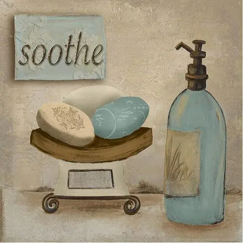 Modern Retro Bathroom Canvas Painting Mural Poster Wall - Shop at LoveMi