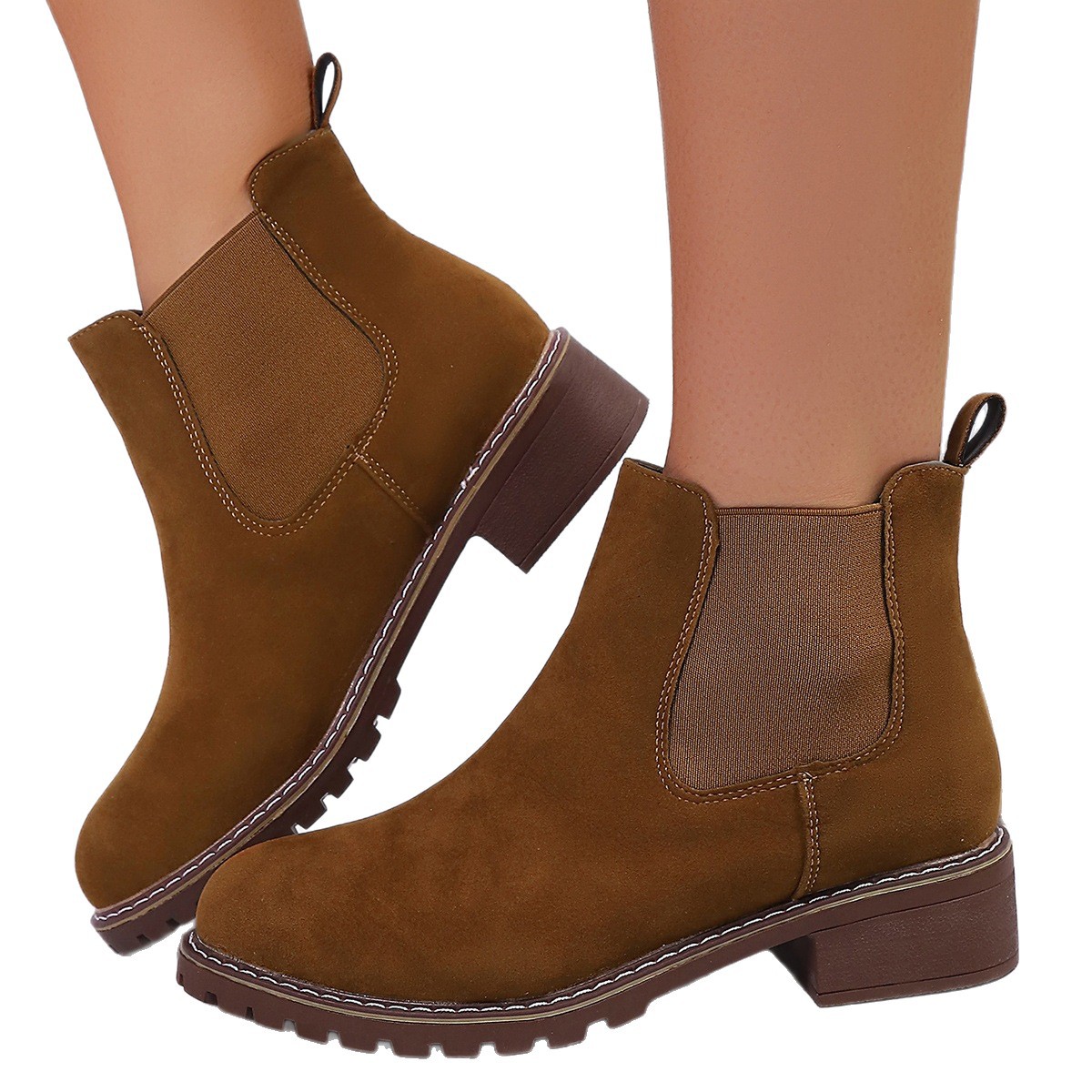 Suede Slip-On Ankle Boots, picture 2 of 2