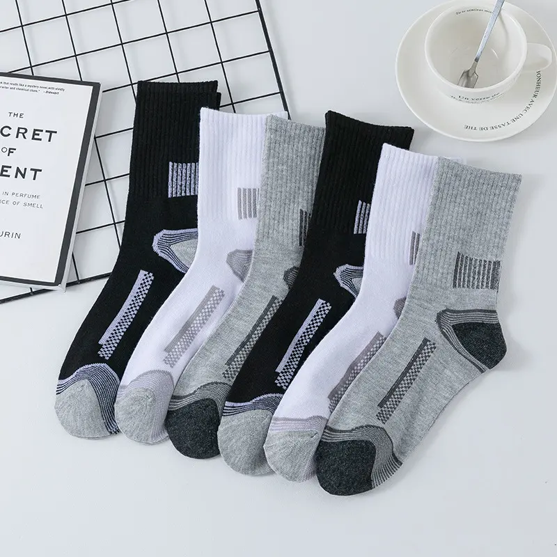 Stripe Sports Long Socks Sweat-absorbent