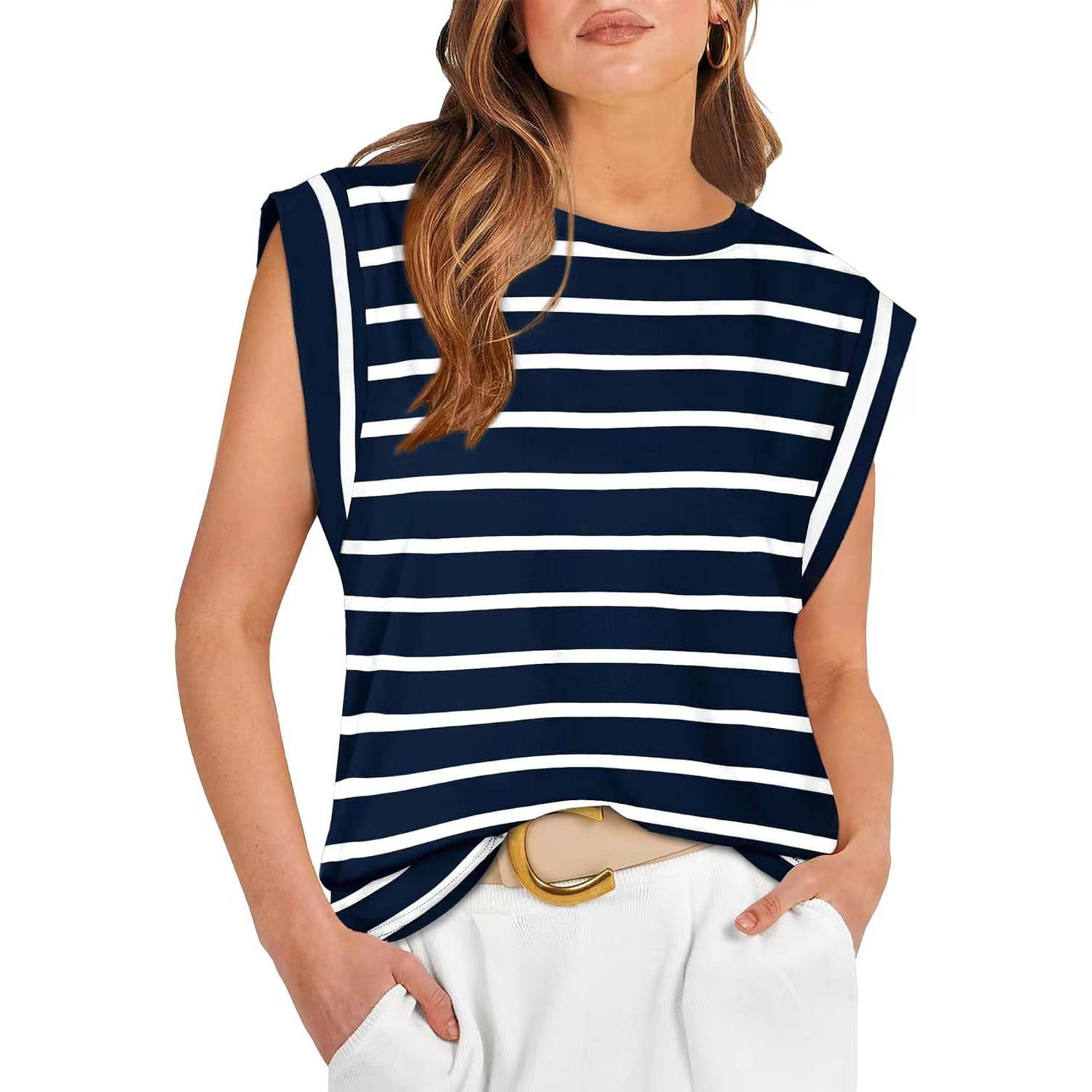 Navy Blue Stripes