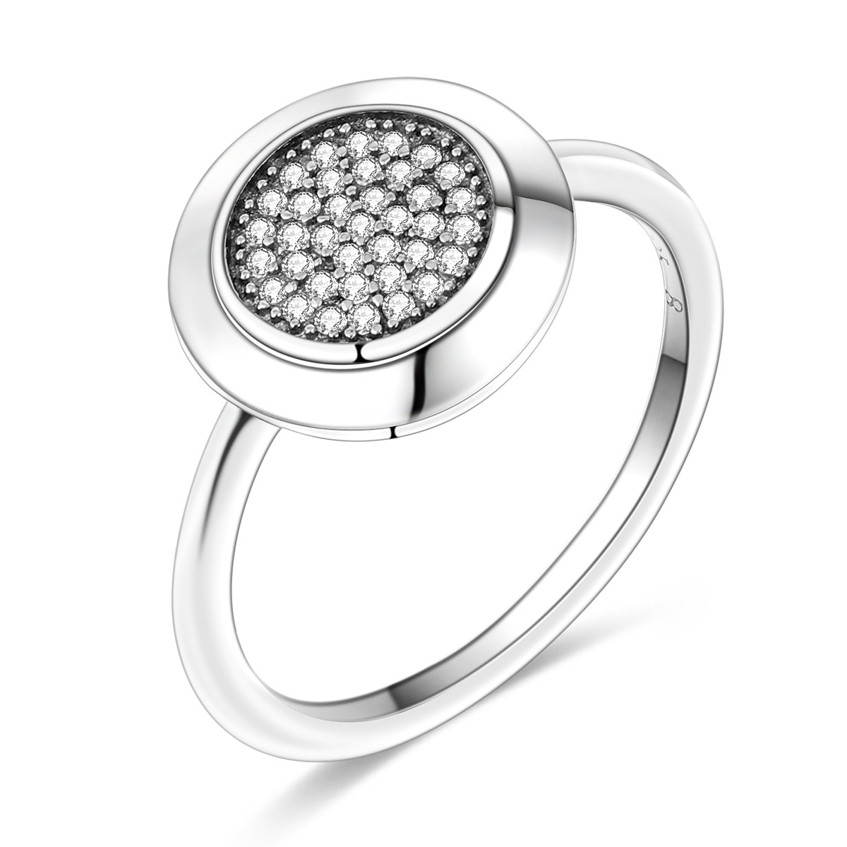 Fashion Silver Plated Princess Headdress Crown Ring