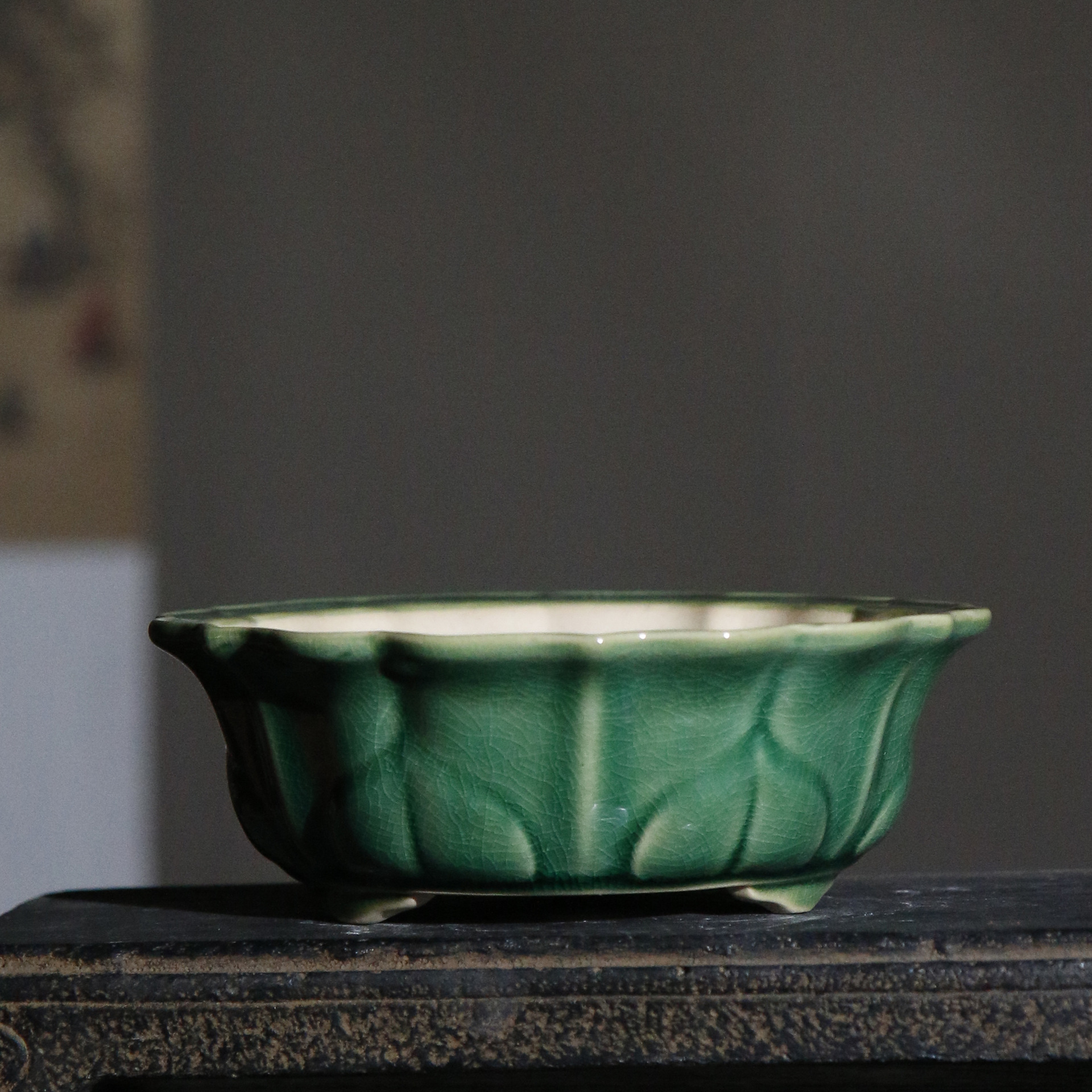 Green Gracked Glaze