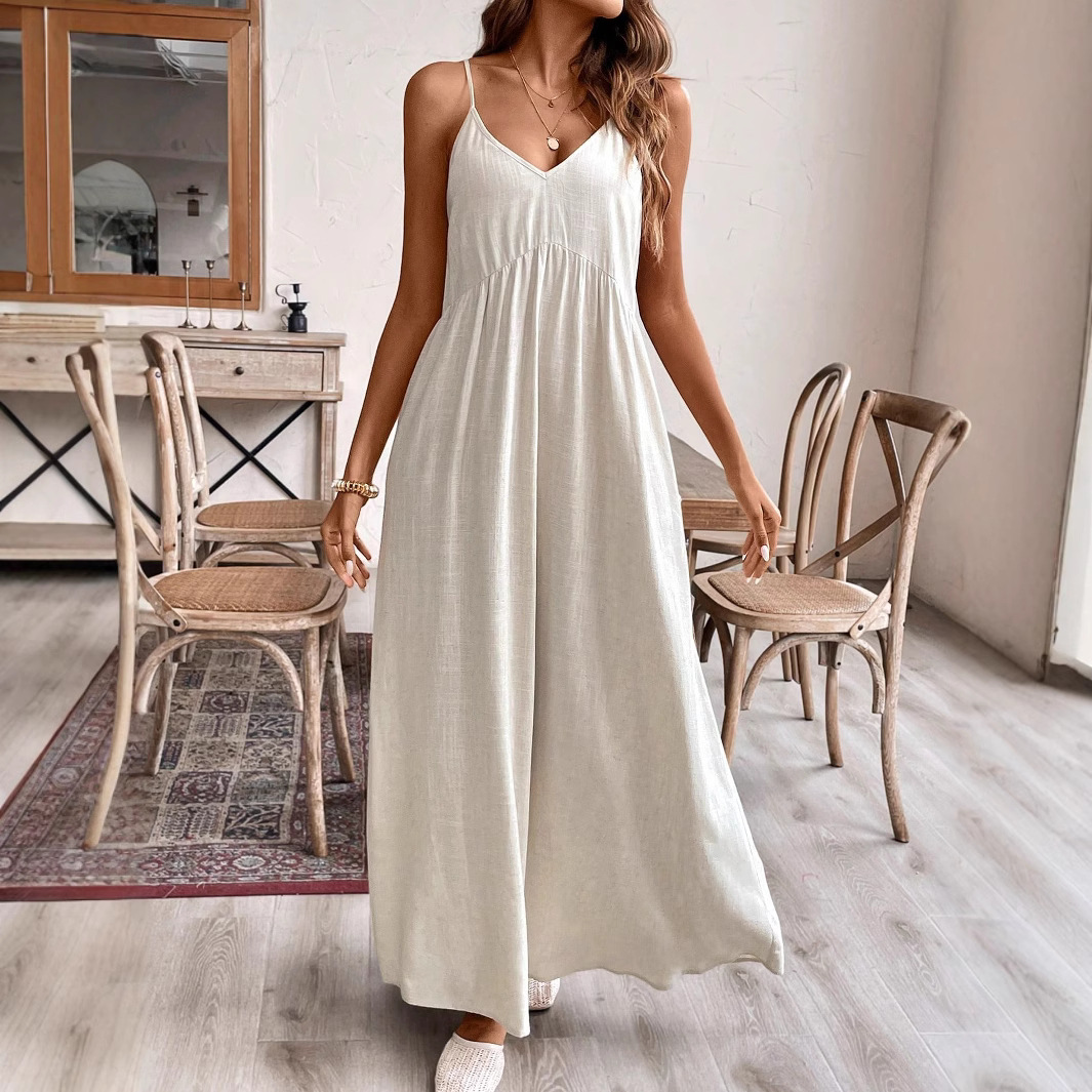 Strapless Relaxed-fit A-line Long Dress