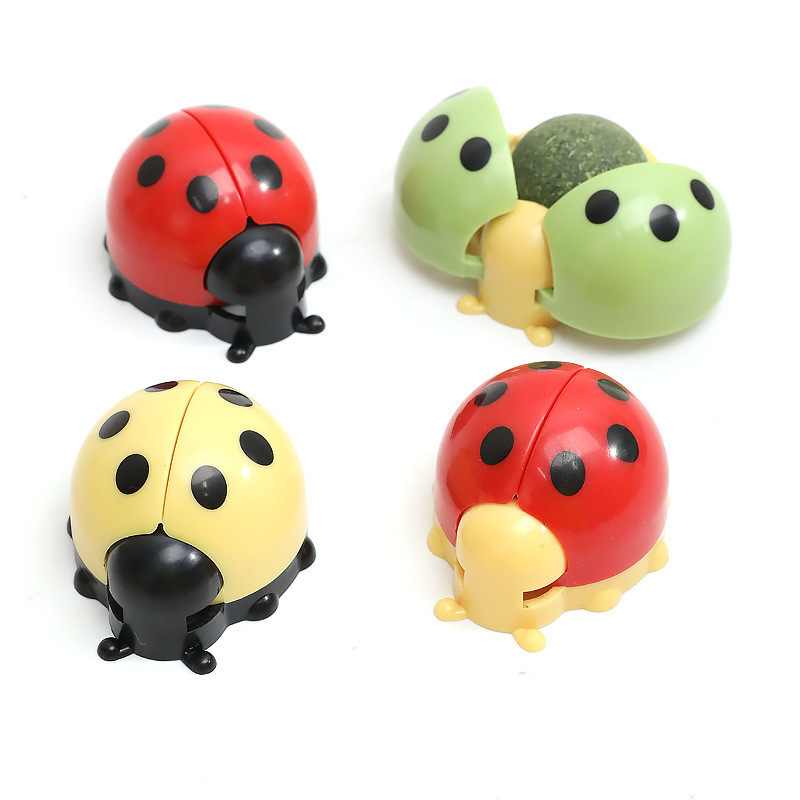 LADYBIRD Licking Music Catnip Ball Toy Decompression Molar