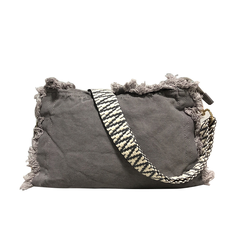 Vintage Embroidery Artistic Girls' Shoulder Bag Gray - Shop at LoveMi