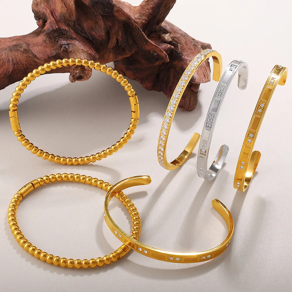 Buckle Bracelet Alloy Open-end