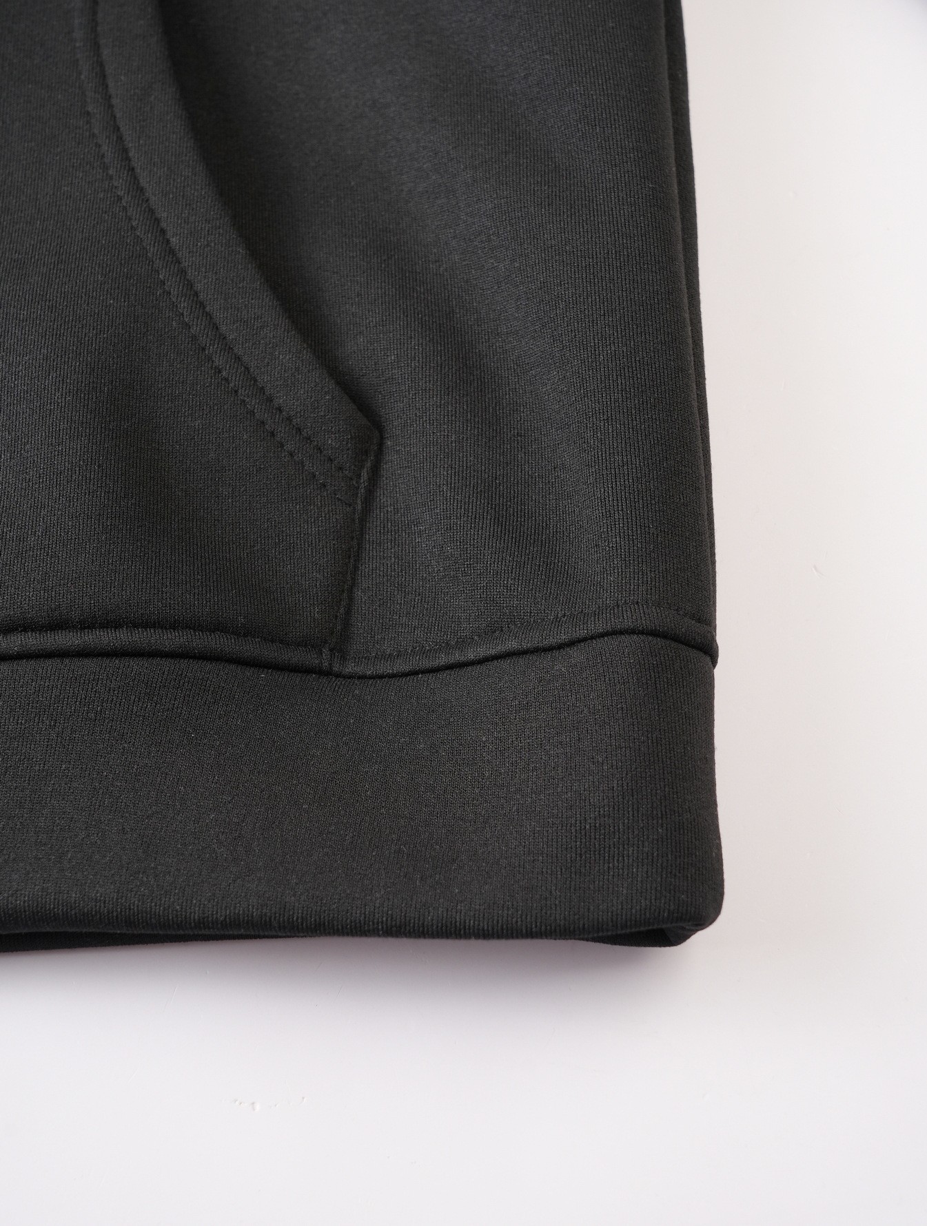 Men's Utility-Pocket Quarter-Zip Hoodie - kangaroo pocket opening and hem