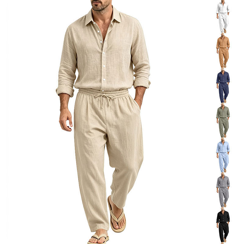 Linen Shirt and Trouser Set, picture 6 of 10