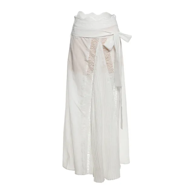 Women's Slim fit Elegant Sheath Long Skirt Suit White Skirt - Shop at LoveMi