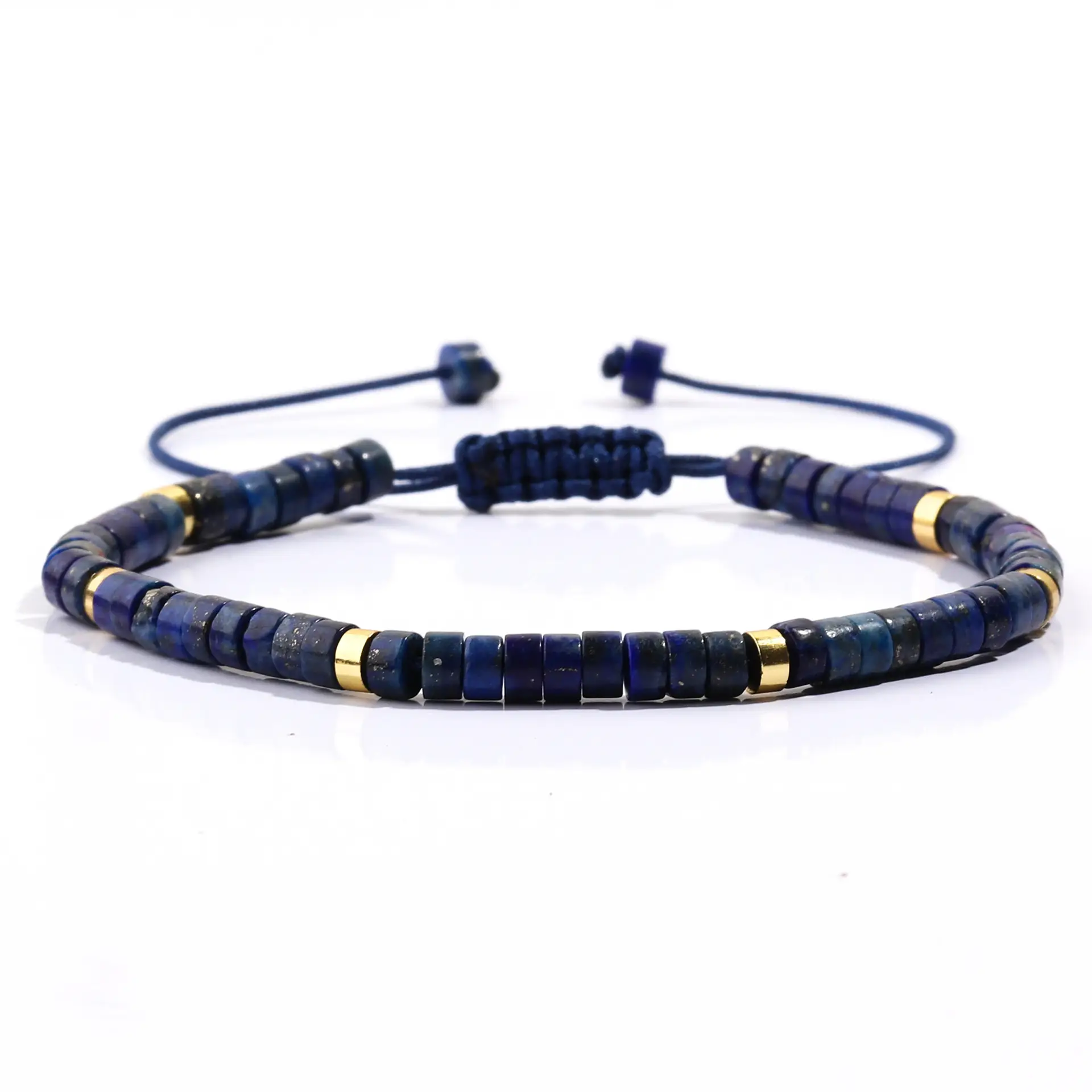 Tigereye Turquoise Cylindrical Flat Beads Women's Bracelet