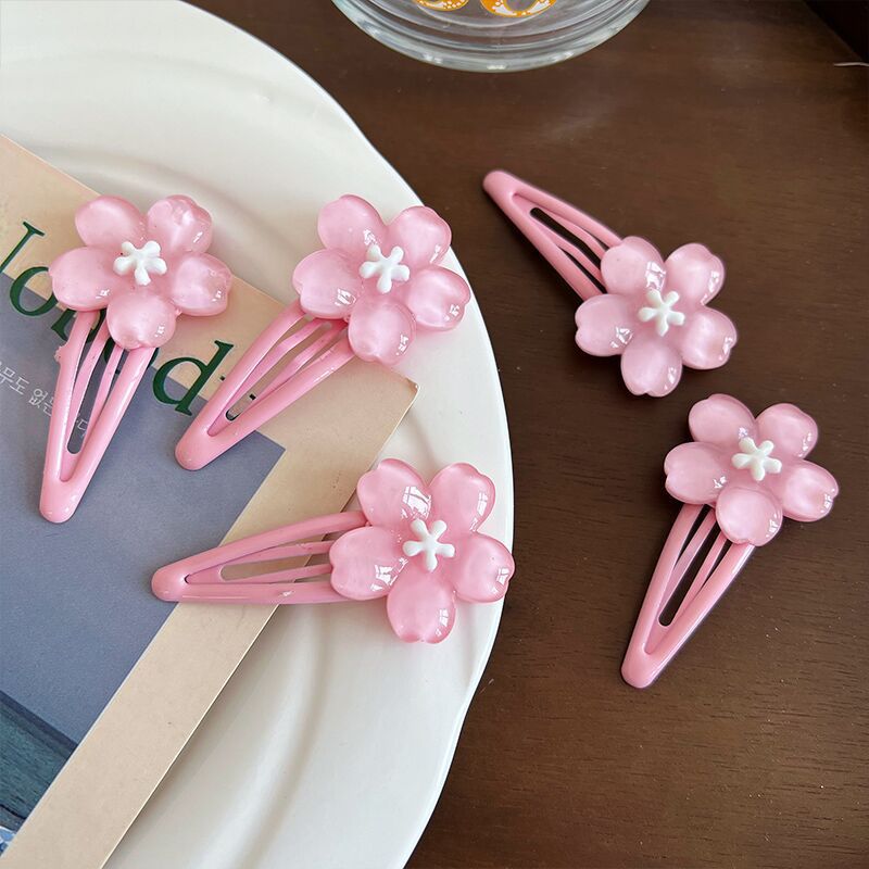 Sweet Bangs Cherry Blossom Hair Clip Versatile For Women