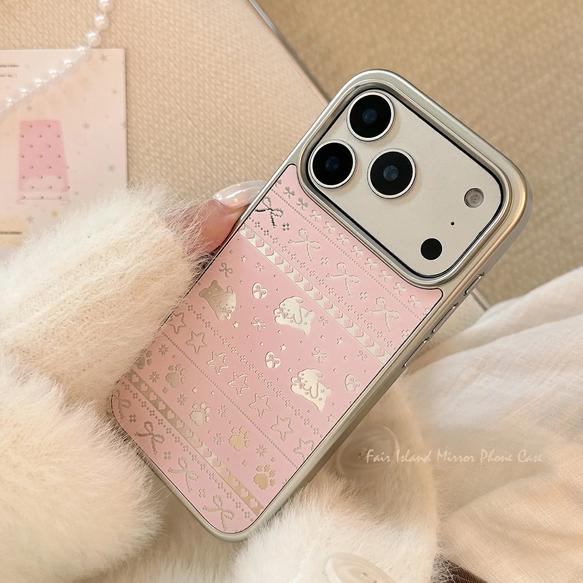 Rabbit Mirror Phone Case Electroplated Highly Stylish