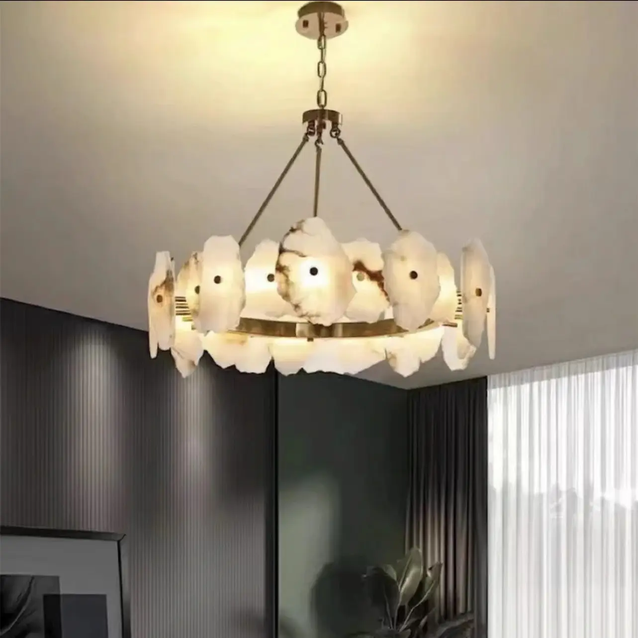 Creative Marble Chandelier For The Living Room