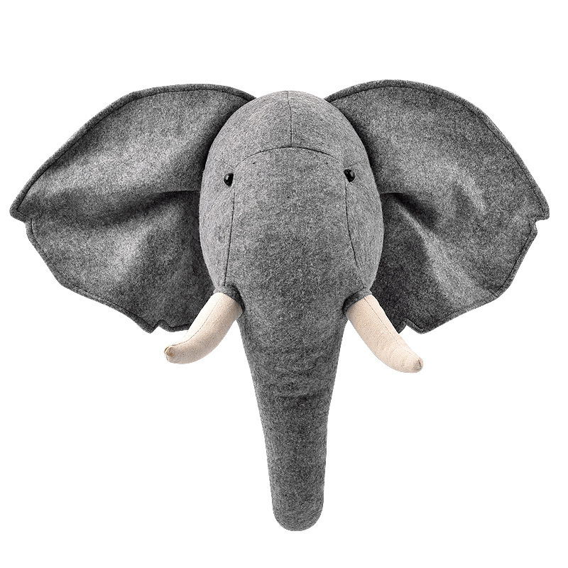 Plush Animal Head Wall Hanging, picture 2 of 7
