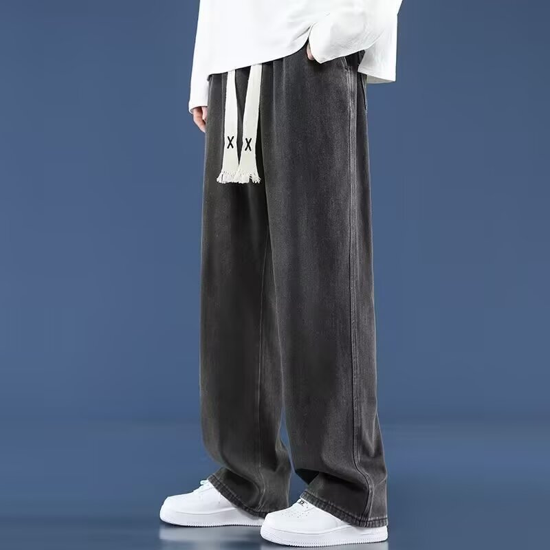 American-style Straight-leg Trendy Brand Casual Wide-leg Pants For Students