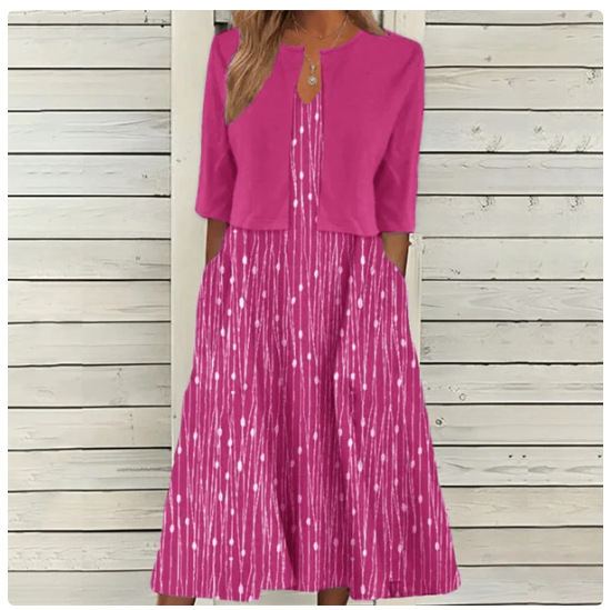 Women's Two piece Set Dress Commuter Floral Print 2 Models - Shop at LoveMi