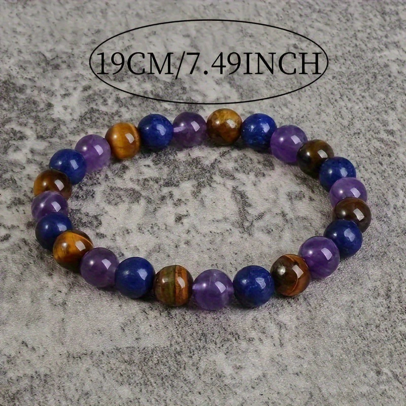 Retro Lapis Lazuli Tiger Eye Handmade Bracelet