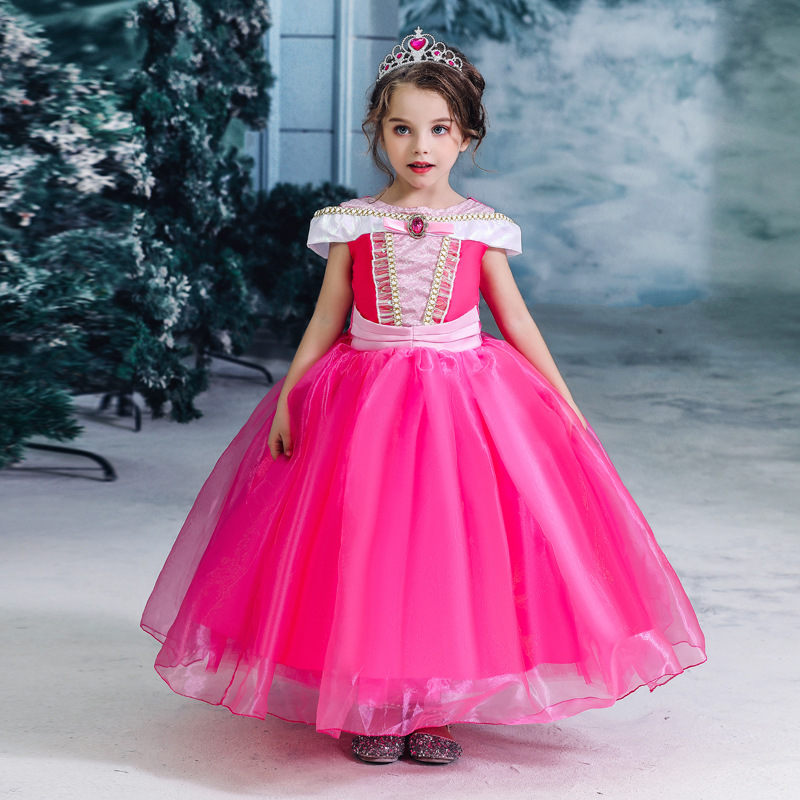Christmas Cos Zhongda Girls' Skirts Sleeping Beauty Princess Ailo Dress