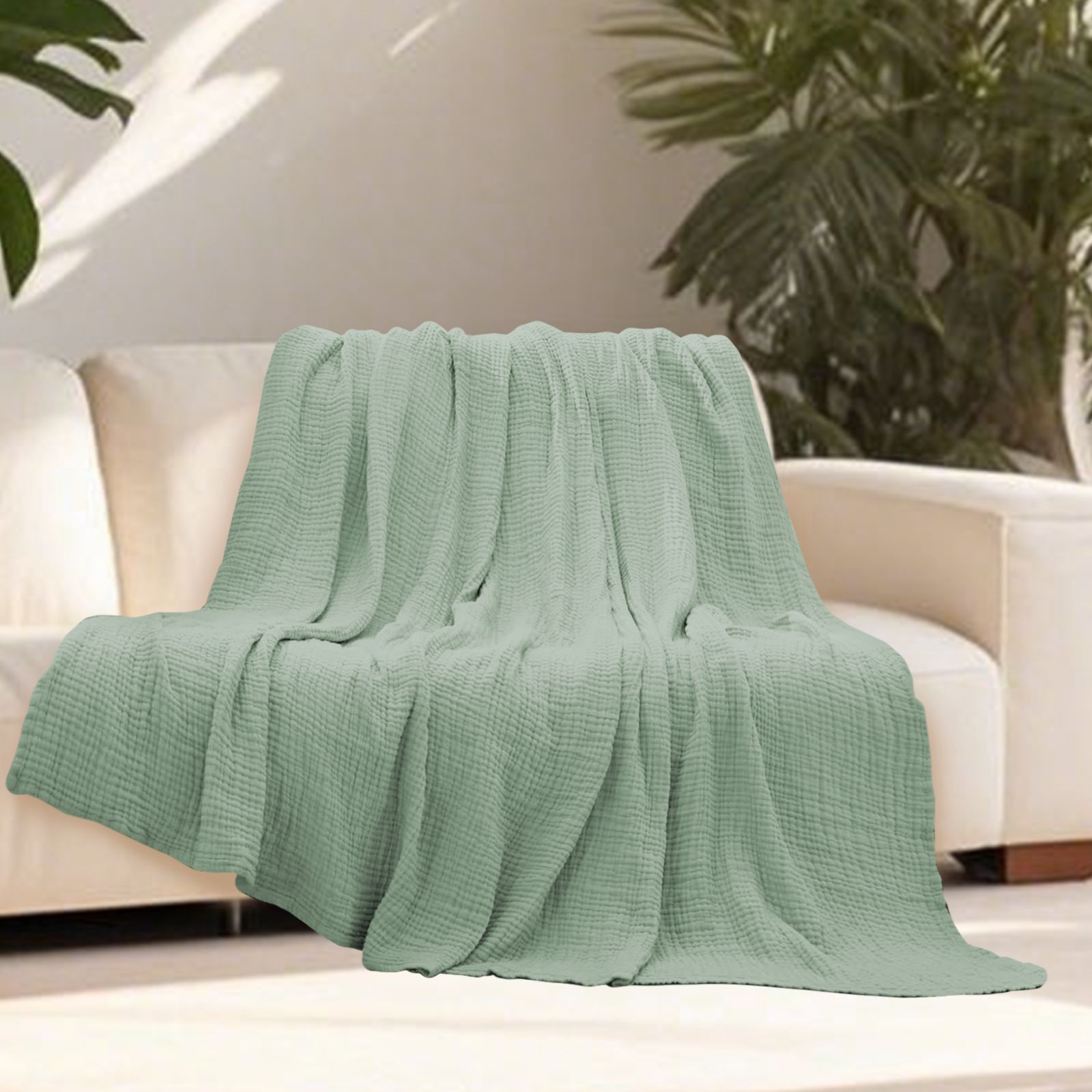 Six-layer Pure Cotton Gauze Soft And Skin-friendly Nap Blanket
