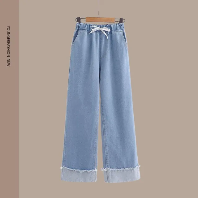Spring Women's Clothing Student Hoodie Set Preppy style Straight leg Pants Wide Leg Pants - Shop at LoveMi