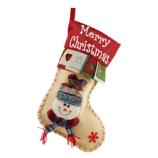MerryChristmas Santa Snowman Three dimensional Gift Bag B Style Snowman Style - Shop at LoveMi