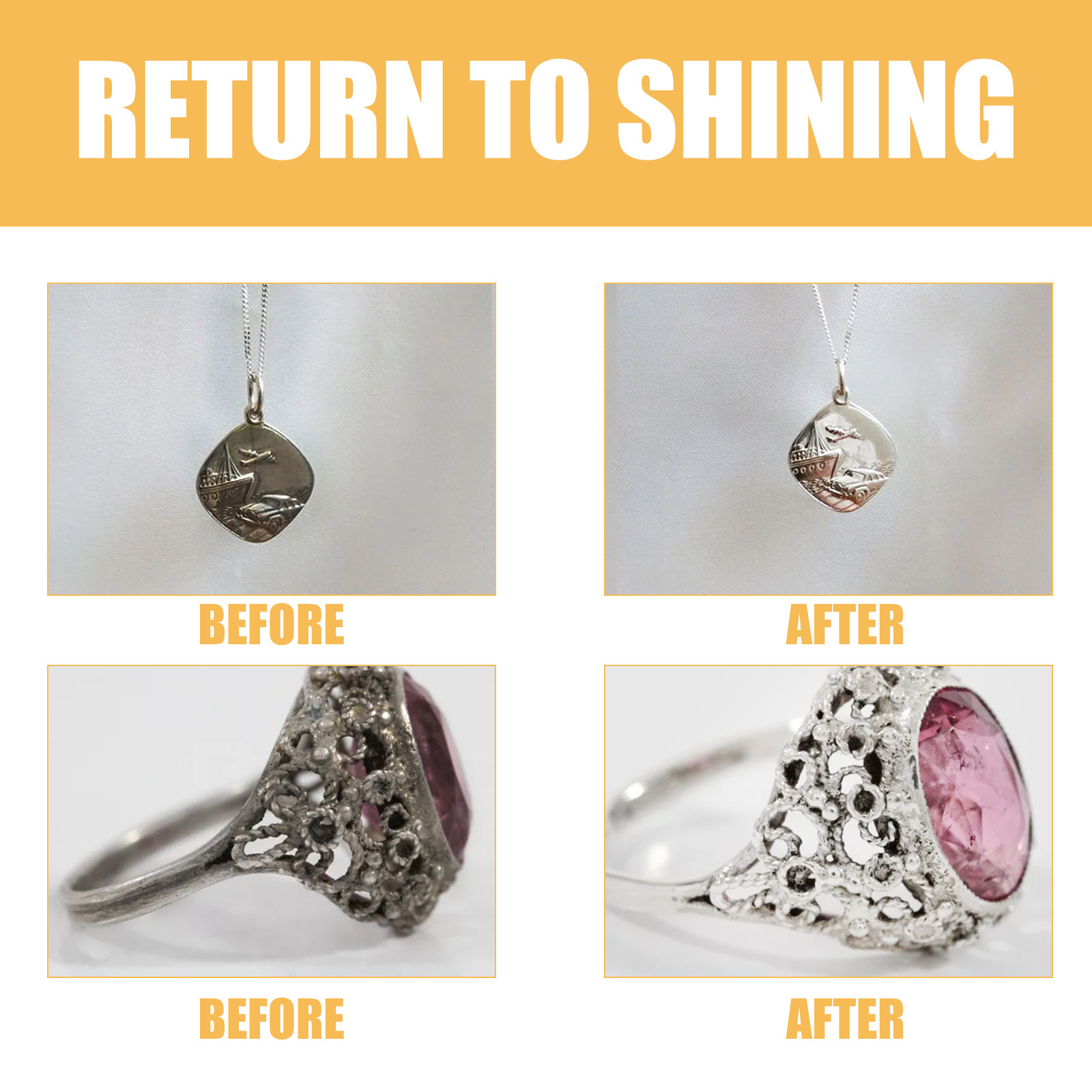Jewelry Cleaning Solution Jewelry Maintenance Decontamination Cleaning - Image 4