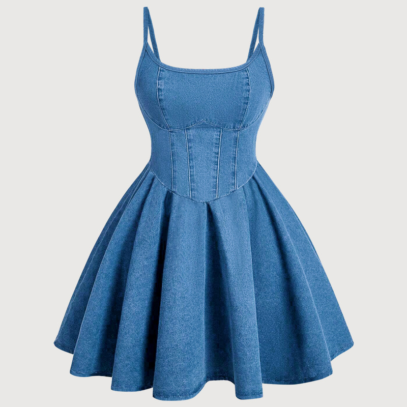Womens Sweet Strap-style Fashionable Casual Dress A330410a 6f24 4039 8048 382cbb1bb6eb