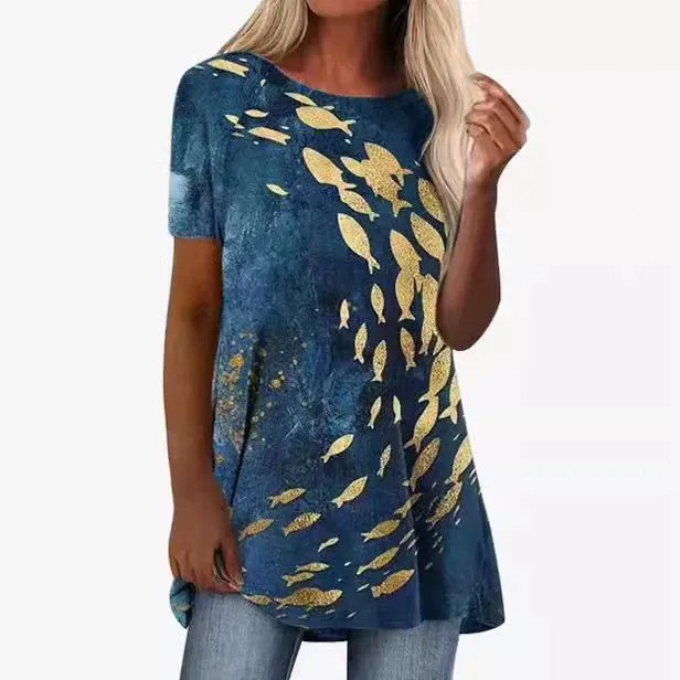 Casual Top Ethnic Style Retro Butterfly Broken