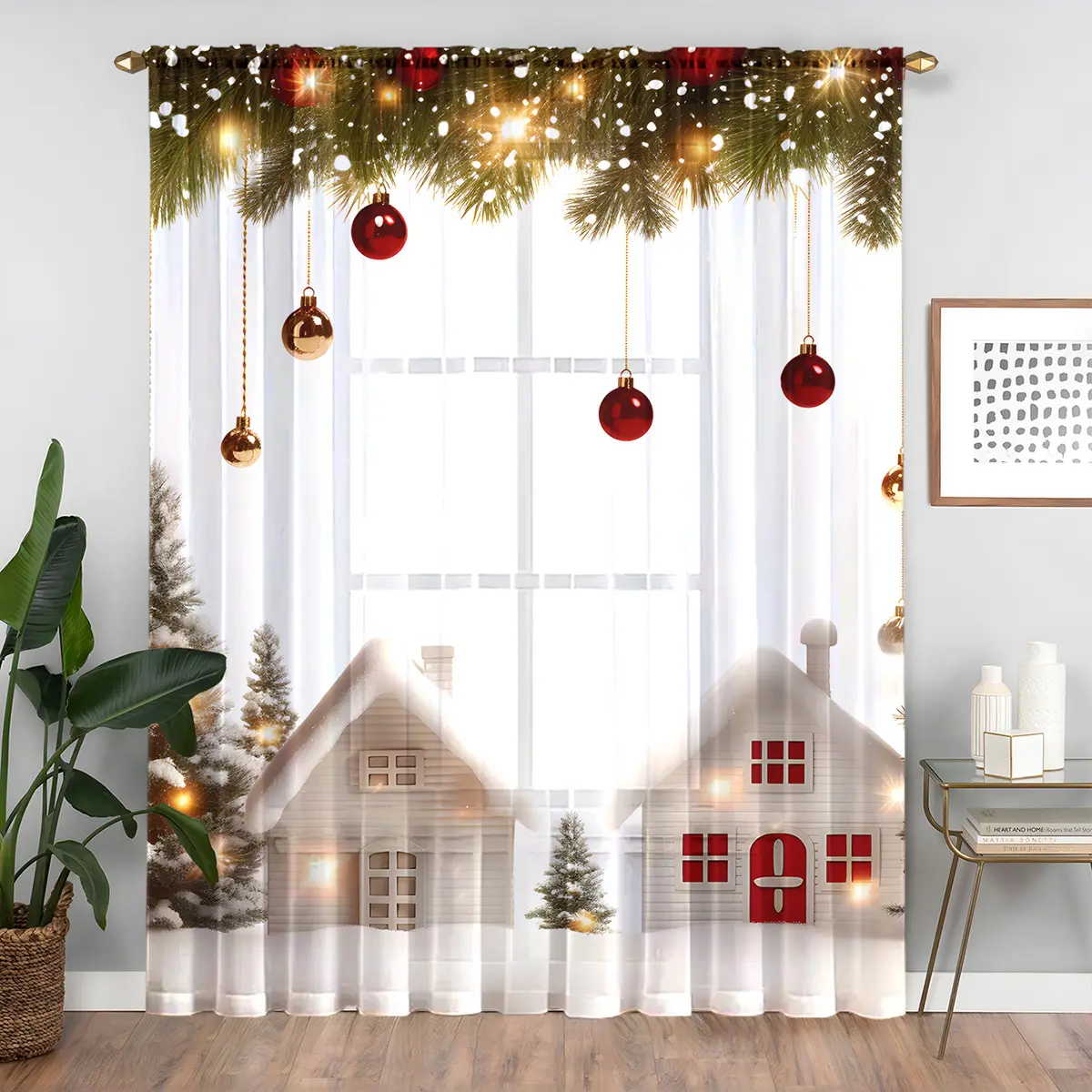 Christmas Series Window Screen Digital Printing