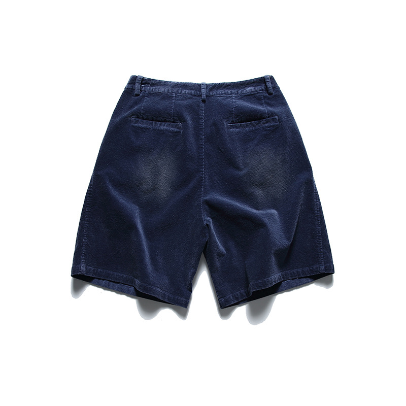 Title 18, Pit Washed Solid Color Shorts Retro Casual Stra...