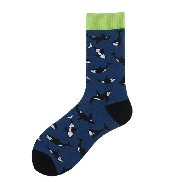 Personality Middle long Stockings Contrast Color Men's Cotton Socks Trend Style 12 - Shop at LoveMi